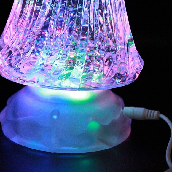Angel LED Lighted Sparkling Color Changing Snow Globe Water Lamp Christmas Decor - Picture 2 of 7